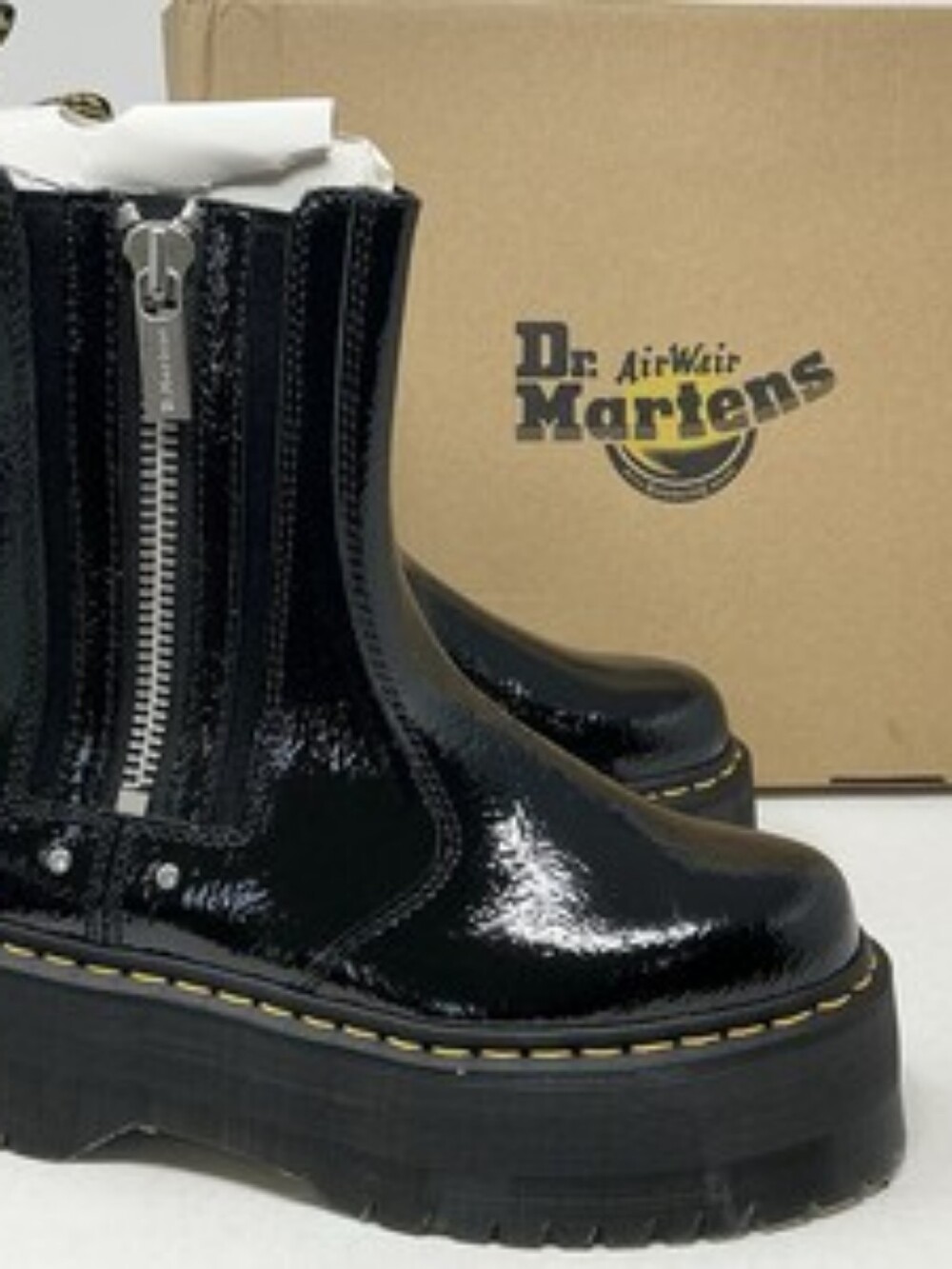 ❤️🔥RARE❤️🔥 ABSOLUTELY GORGEOUS NWT 2976 Max Distressed Patent Platform BootZ